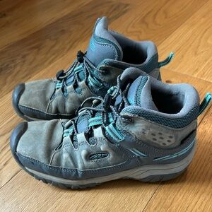 Keen Kids Hiking Boots - Gray and Teal